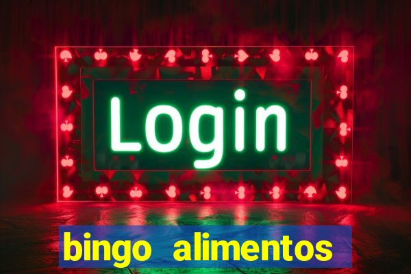 bingo alimentos para imprimir